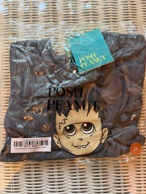 Posh Peanut Little Frankenstein 2T NIB Bodysuit